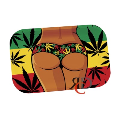 SMALL RASTA BOOTY ROLLING TRAY